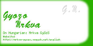 gyozo mrkva business card